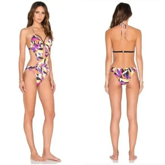 NEW L'Agent by Agent Provocateur Avril‎ swimsuit, multicolor, small