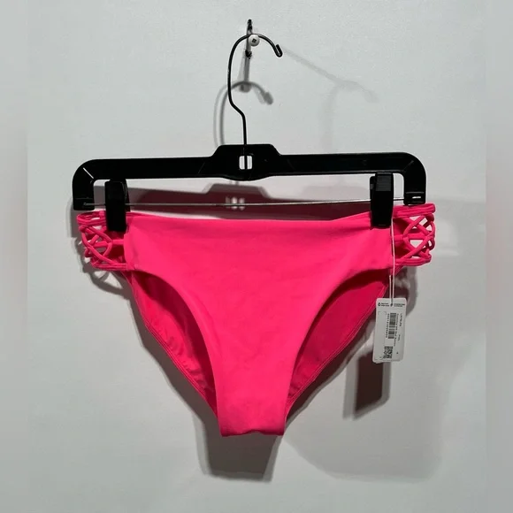 Lululemon‎ Coastline Mid-Rise Hot Pink Bikini Bottom Size 8 New With Tags