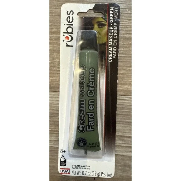 Halloween Face Makeup Green Theatrical Painting Cream Water Washable NEW‎