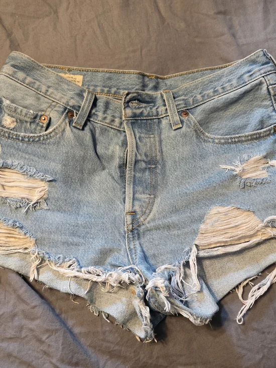 Levi's Distressed Denim Shorts