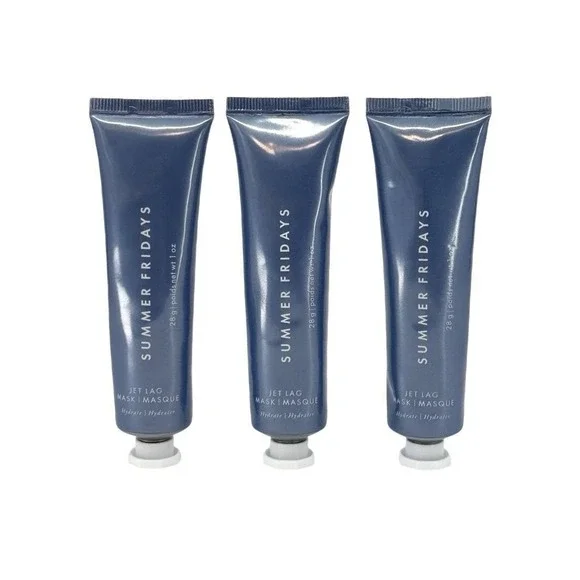 Summer Fridays Jet Lag Mask Mini 1oz Hydrating Face Mask Travel Size 3 Pack NEW