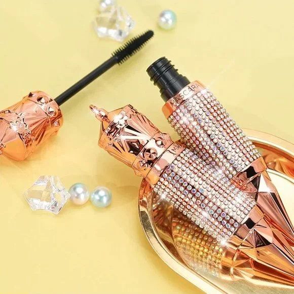 NWT Sparkling Bling Crystal Rhinestone Black Mascara Makeup Cosmetics +Gift