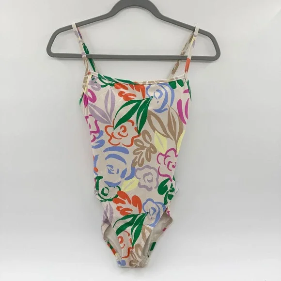 Gap Women Floral One Piece‎ Swimsuit Multi Color Botanical Print S 682425-12-1