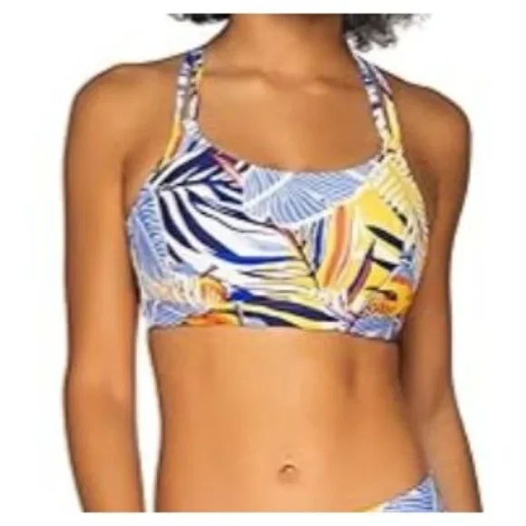 Sunsets Taylor Bralette Swim Top Bahama Breeze 40 D/42C Padded NWT
