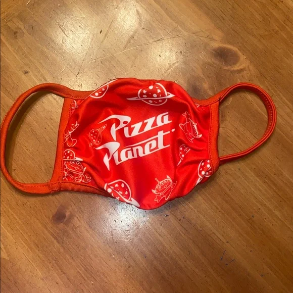 Disney Pizza Planet face mask