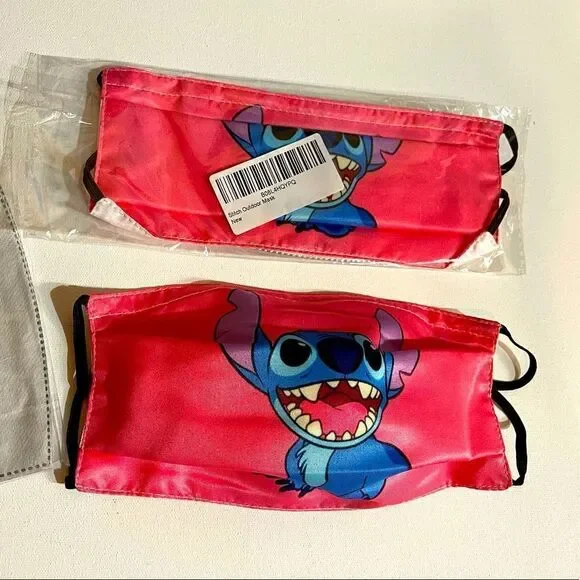 Disney Stitch set of 2 face masks NWT