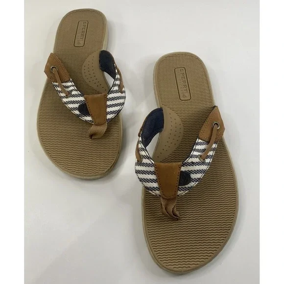 Sperry Topsiders Seafish Women's Thong Sandals-Size 9M. Great Condition! Comfy