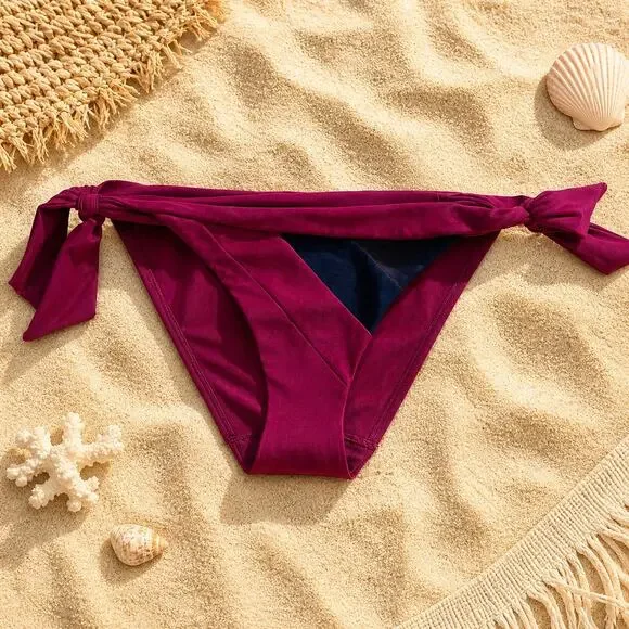 NWT: Chantelle Purple Berry Magenta Wine color Bikini Bottom Size M
