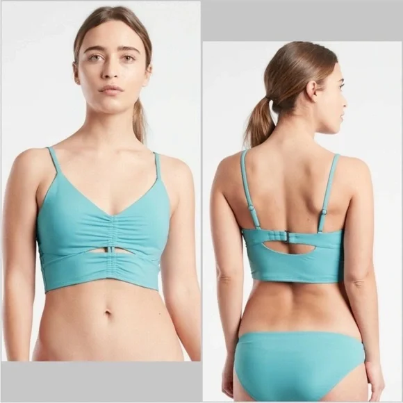 NWT ATHLETA VILLA BRA CUP BIKINI TOP SIZE 38 B/C