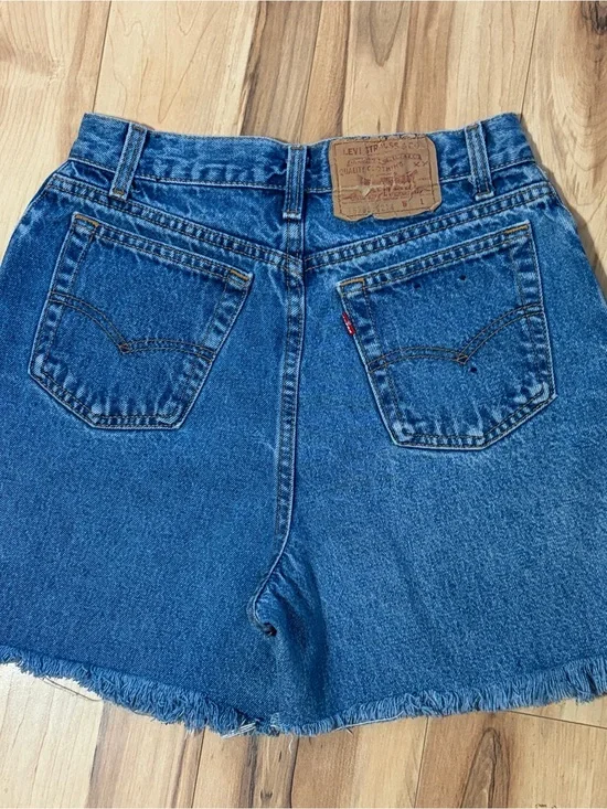 Levi's Women's Denim Cutoff Shorts in Blue