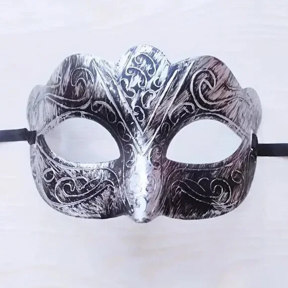 Masquerade Mask Faux Metal Costume Party Unisex Face Role play Cosplay Rave Sexy