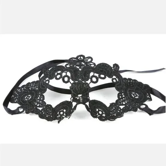 Sexy Women Lady Girl Black Lace Eye Mask for Halloween Masquerade Party US