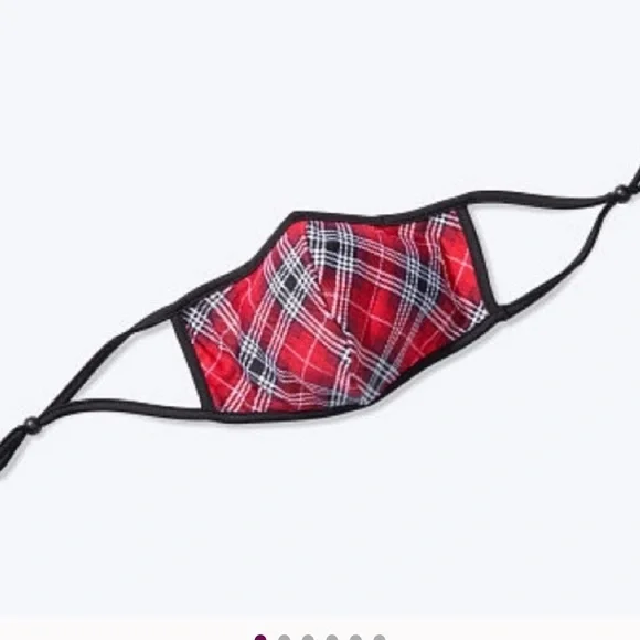 Victoria's Secret Pink Plaid Re-usable Face Mask
