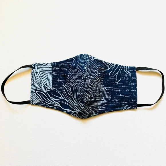NEW Handmade Hawaiian Ti Leaf Print Face Mask