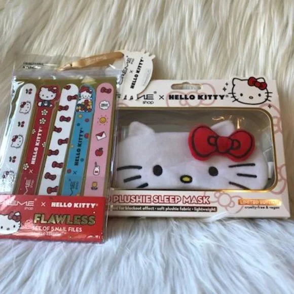 The Crème Shop x Hello Kitty Sleep Mask & Nail File Set