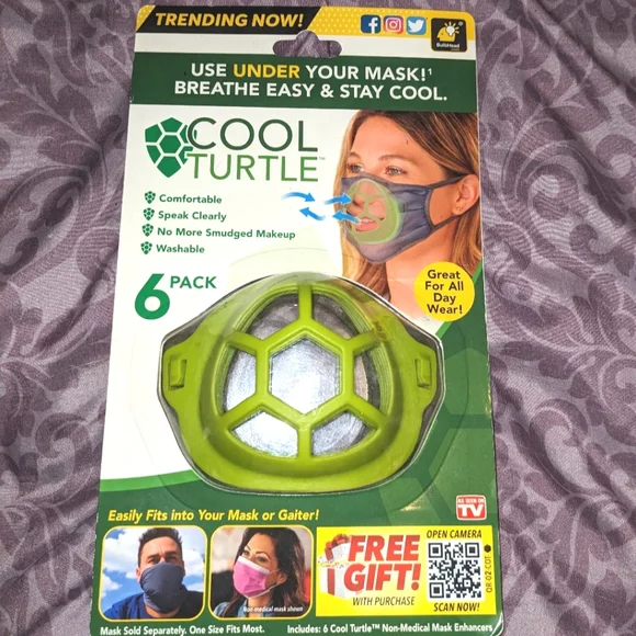 COOL TURTLE Reusable Mask Enhancer For Easy Breathing in Non Medical Masks