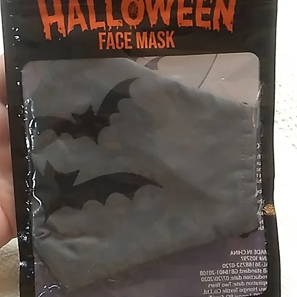 Halloween Mask Black Bats