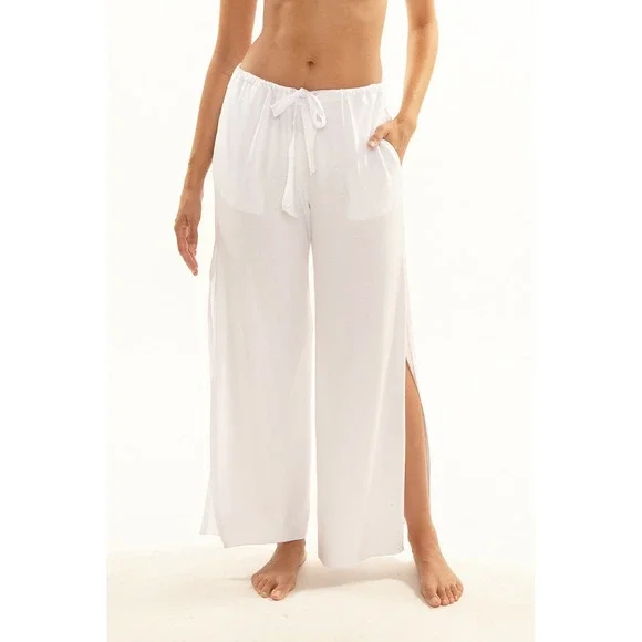 BECCA BEACH TO BBQ SWIM COVER UP PANT WOMEN'S SIZE MEDIUM