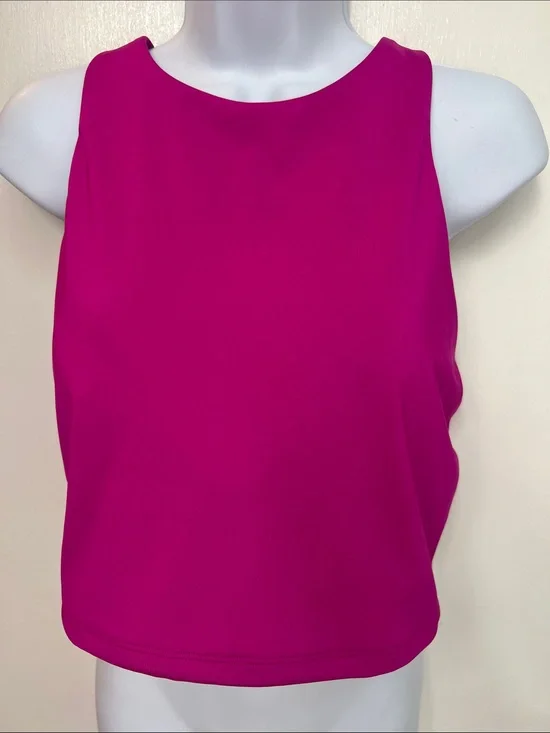 Athleta Conscious Crop Bikini Top A-C, Size XL, Electric Fuchsia, NWT