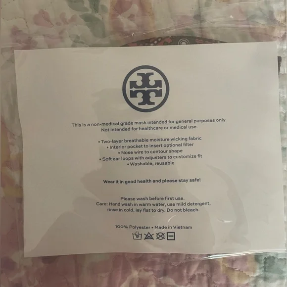 Tory Burch mask- NWT- Navy
