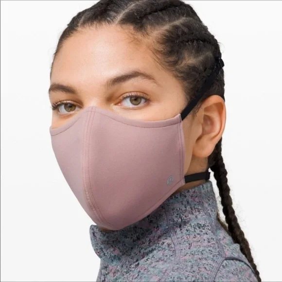 NWT Lululemon Double Strap Face Mask In Color Vintage Mauve
