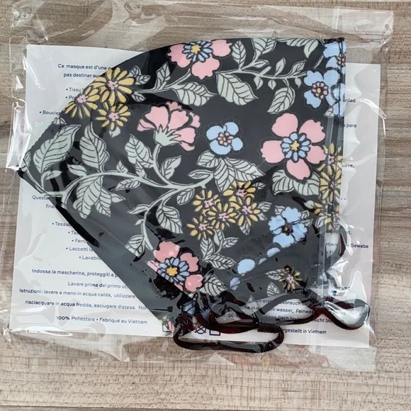 ❤️ Tory Burch Floral Printed Face Mask 💐 New