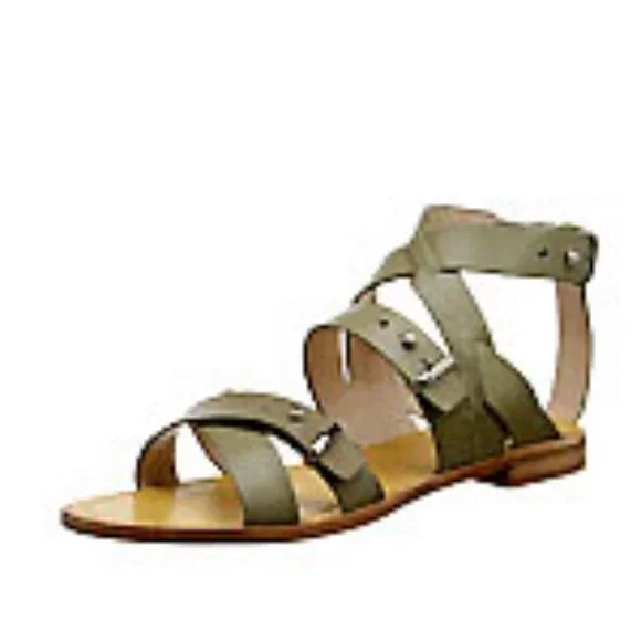 French Connection Harmoney Leather Strappy Gladiator Sandals 38