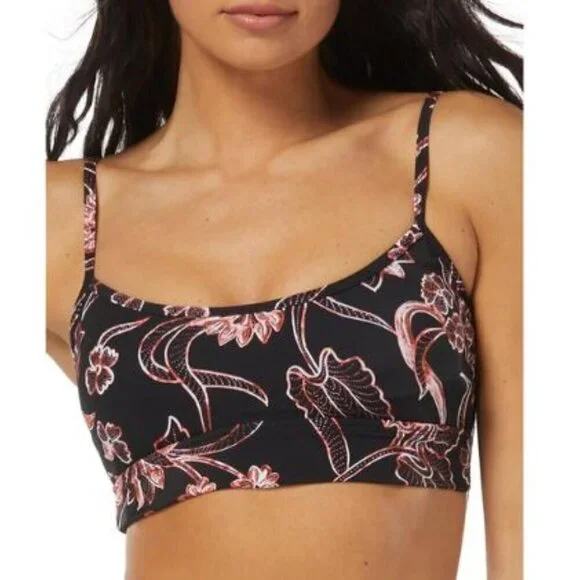 Sundazed NWT Floral Scoop Neck Bikini Swim Top Women's Size XL