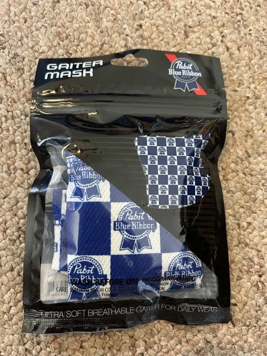 Pabst Blue Ribbon Gaiter Masks
