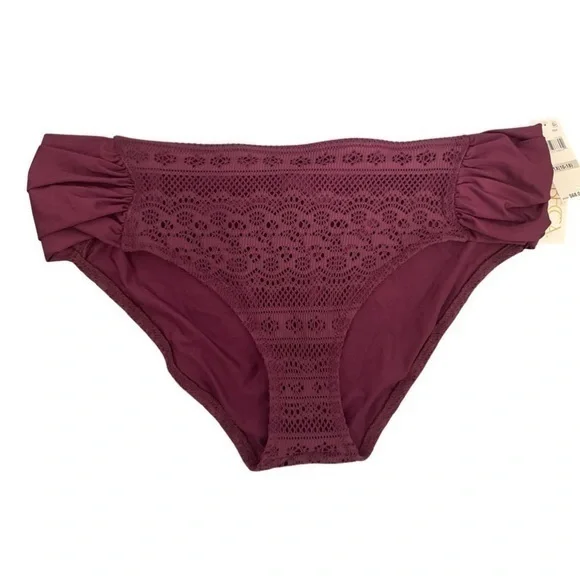 BECCA‎ ETC Merlot Crochet Plus Size Hipster Bottom