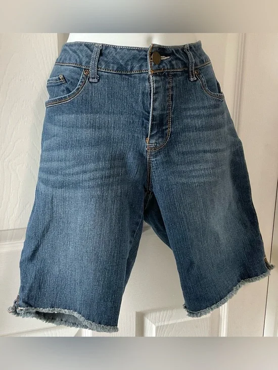 Faded Glory Blue Denim Bermuda Shorts