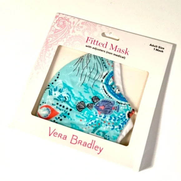 Vera Bradley Adult Fitted Cloth Face Mask in Retired Antilles Treasure Pattern