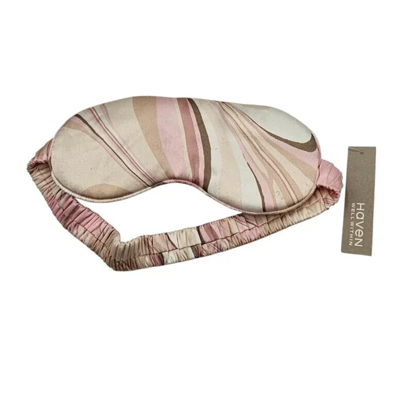 Haven Well Within sleep mask Silk Blend Pink Beige NEW