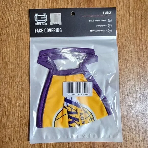 Los Angeles Lakers Face Mask Covering Ultra Game Basketball Nike Kobe LeBron AD