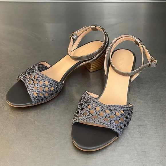 New in box, Moonlight woven leather sandals from Sundance.