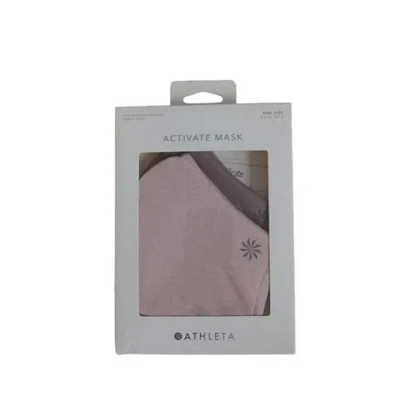 Athleta OS Pack of 2 Pink and Gray Lightweight Particle Blocking Activate Mask
