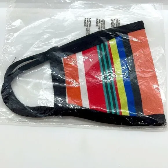 NWT Related Garments Striped Cotton Face Mask