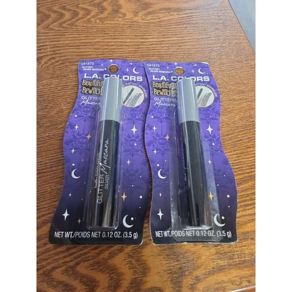 2X‎ L.A. Colors Beautifully Bewitched Glittery Sparkling Silver Mascara C41873
