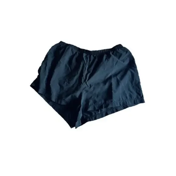 Land’s End Swim Shorts Black Built In Underwear Size 16 Elastic Waist Nylon