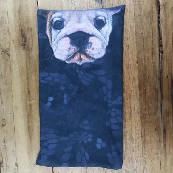 ENGLISH FRENCH BULLDOG FACE & NECK GAITER MASK SUN PROTECTION WASHABLE REUSEABLE