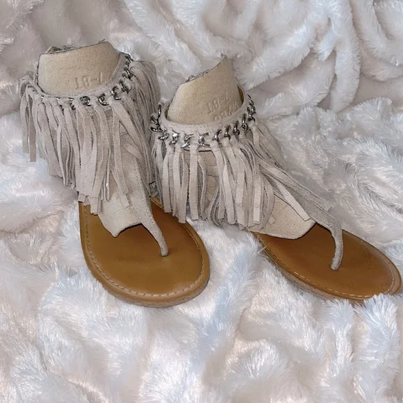 Not Rated Fringe Sandals