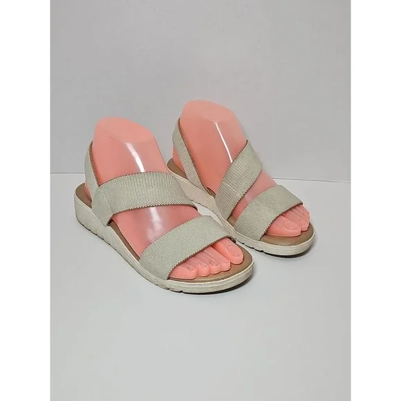 Kensie Women's Emme Strap Sandal Natural Beige‎ 6M