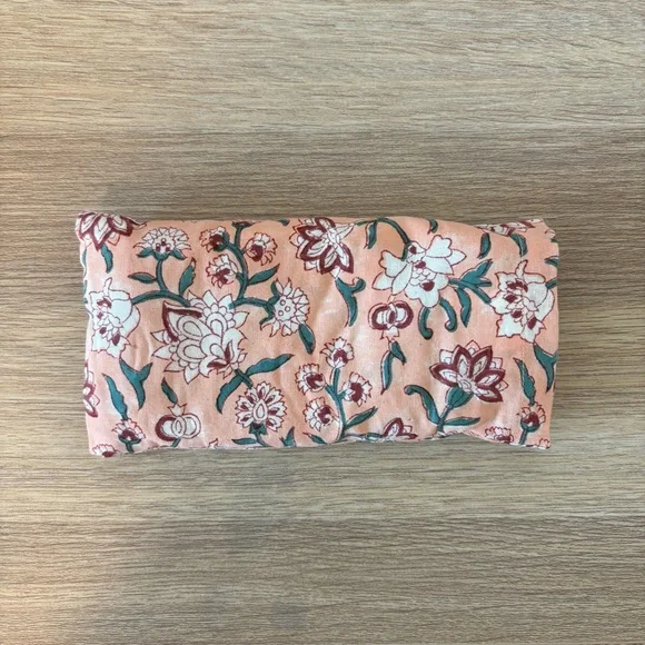 World Market Peach Chinoiserie Lavender and Flaxseed Eye Pillow