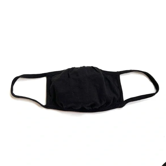 Black Fabric Face Mask