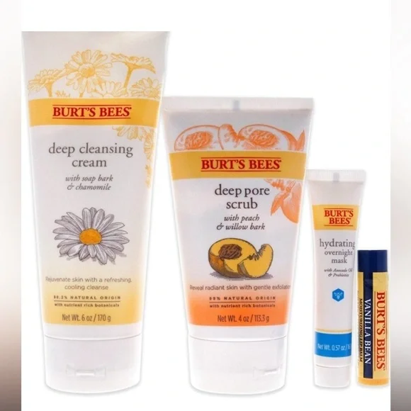 Burt's Bees Face Essentials Gift Set - 4pk