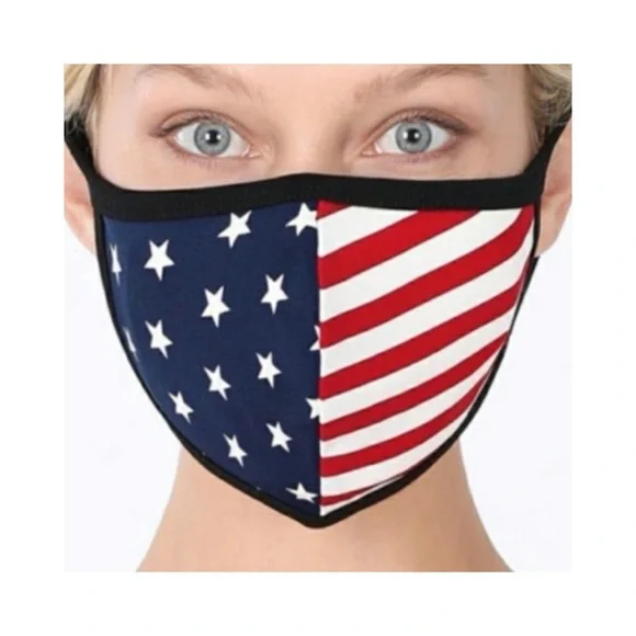 American Flag Face Mask | USA Stars Stripes Patriotic | Reusable