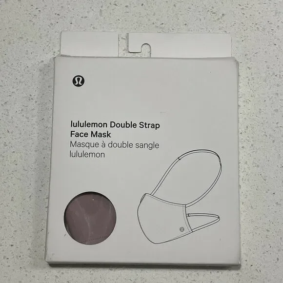 Lululemon Mauve Pink Black FACE MASK