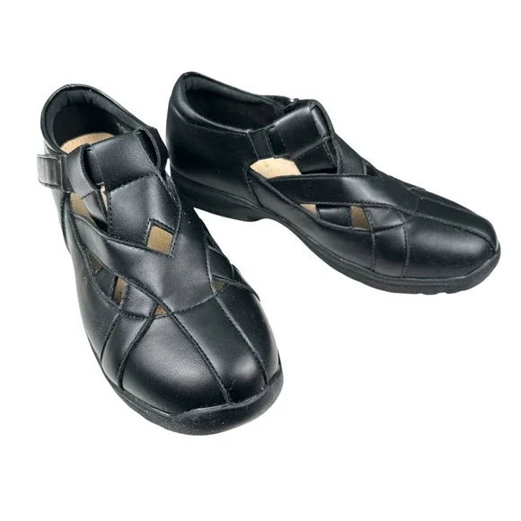 Soft Foam Womens Black Fisherman‎ Comfort Sandals Closed Toe Flats Size 10 SU