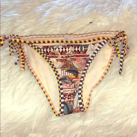 TopShop Leaf Pekaboo Tie Bikini Bottoms