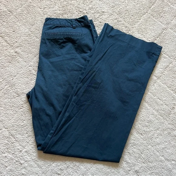 Banana‎ Republic Martin Fit High Rise Wide Leg Pants Preppy Sz 12 Stretch